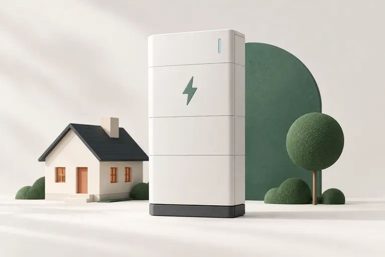 Batterie domestique installée dans un local technique
